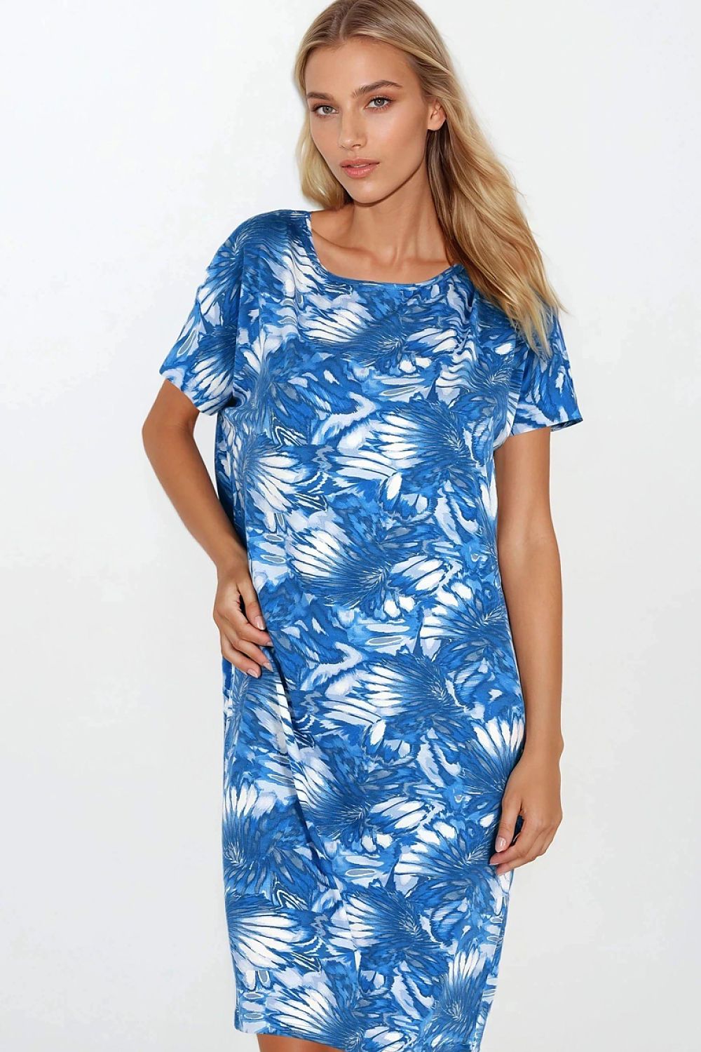  Koszulka nocna Koszula Nocna Model Island Vibes  220593 Blue - Momenti Per Me 