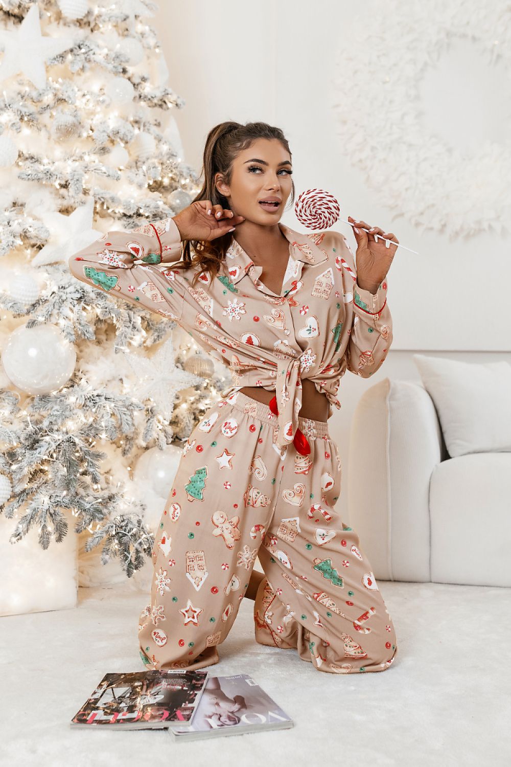 Piżama Damska Model Tally 426242093 Cookies - LaBalancia 