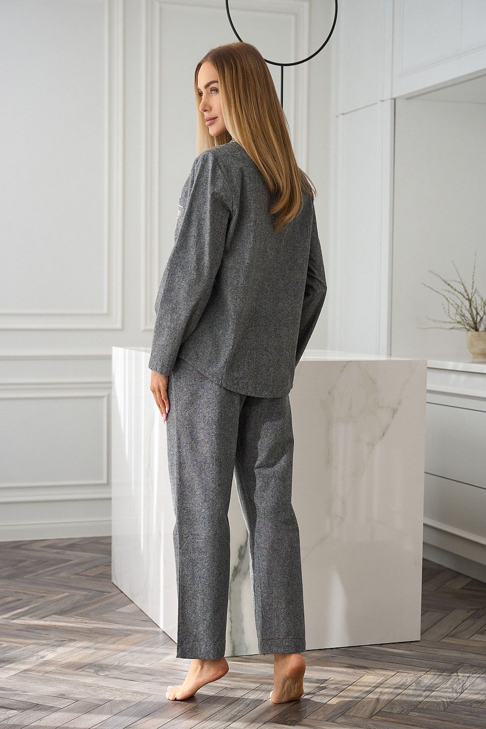  Piżama Damska Model Coco 2531 Grey - L&L collection 