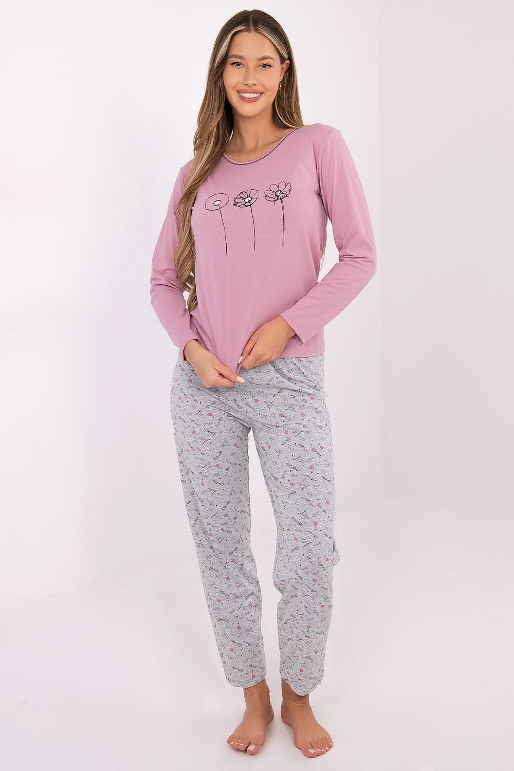 Piżama Damska Model DU-PI-FP-003.99P Dark Pink - Forever Pink 