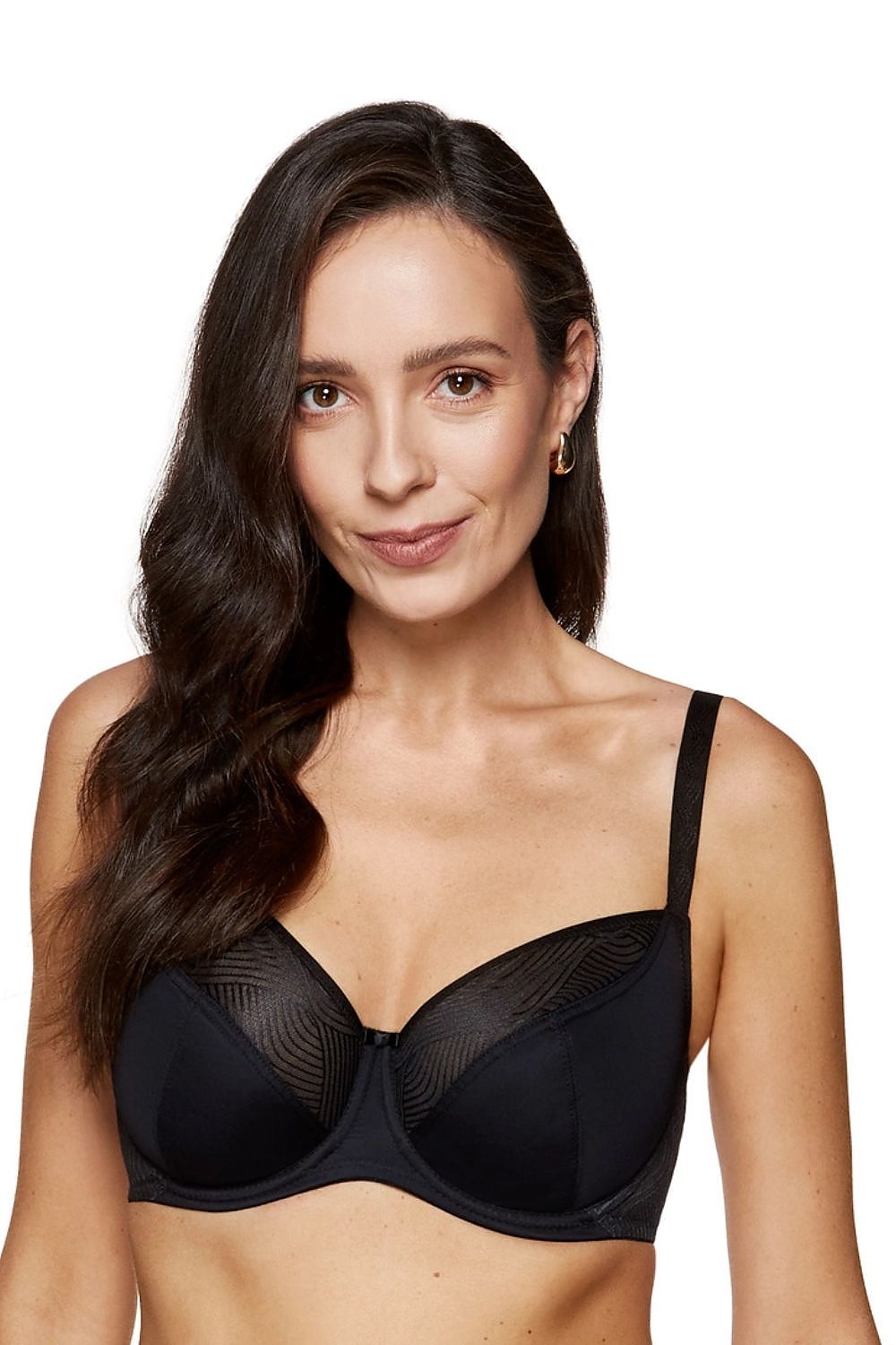  Biustonosz Soft Model Laurel B2 Black - Gorteks 