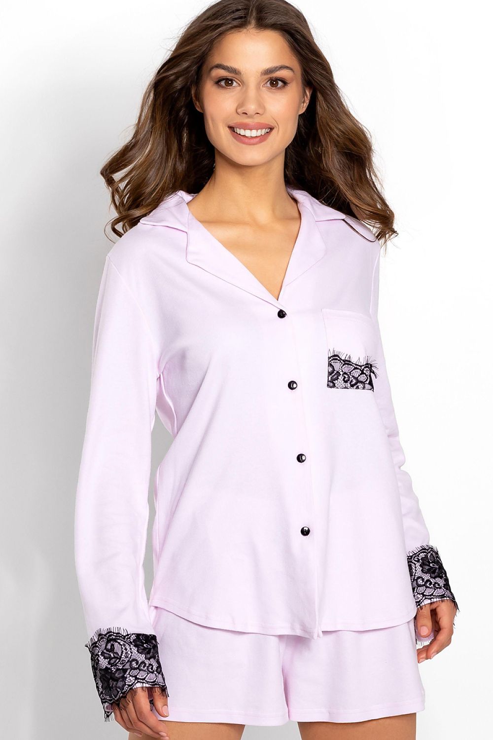 Piżama Damska Model Anya 168777 Pink - Momenti Per Me 