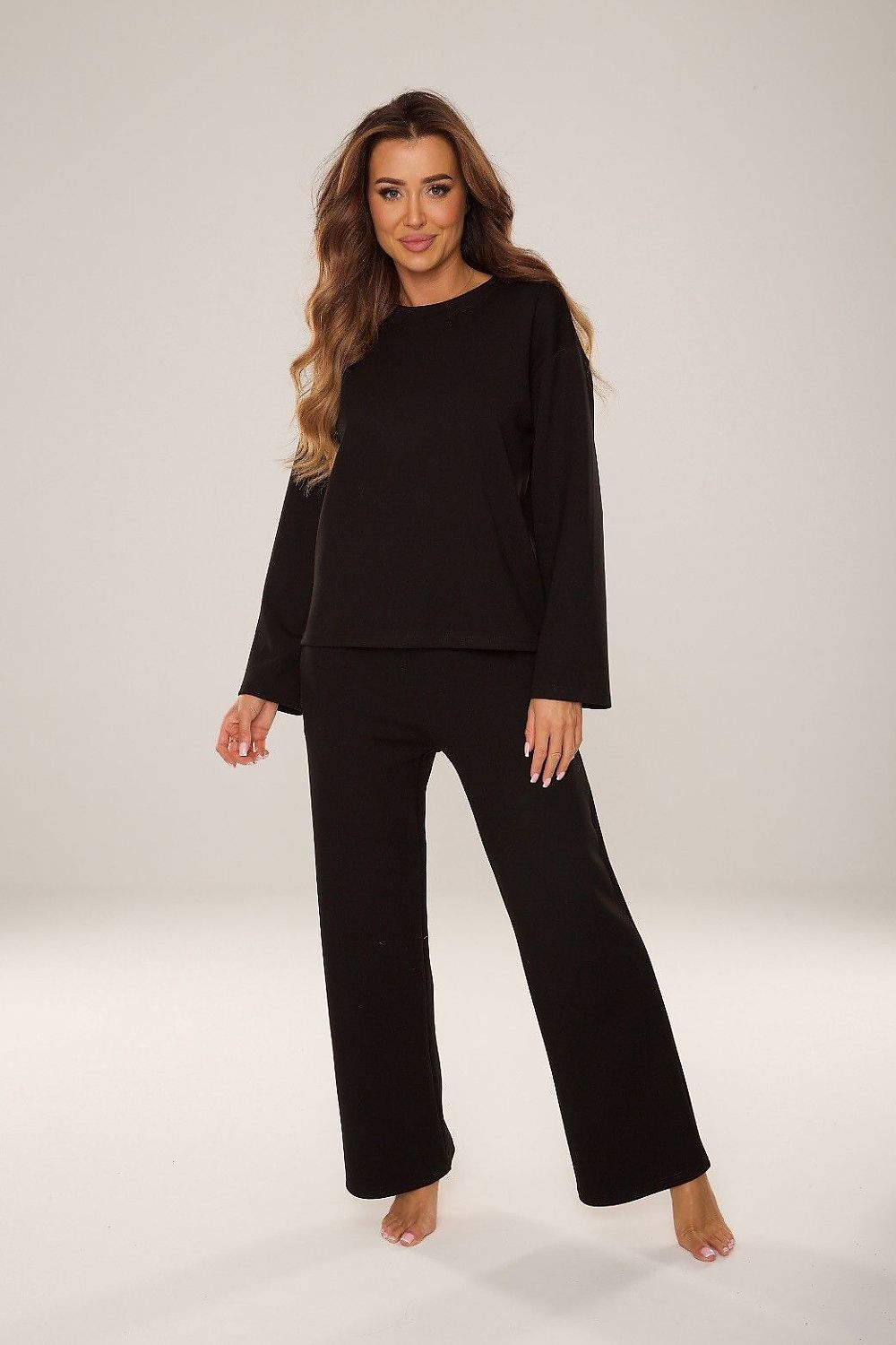  Spodnie Dres Damski Model Butter 886 Black - De Lafense 