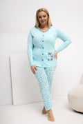   Piżama Damska Plus Size Model DU-PI-FP-509.99P Mint - Forever Pink 