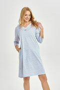  Koszulka nocna Koszula Nocna Model Deborah 3449 Blue - Taro 