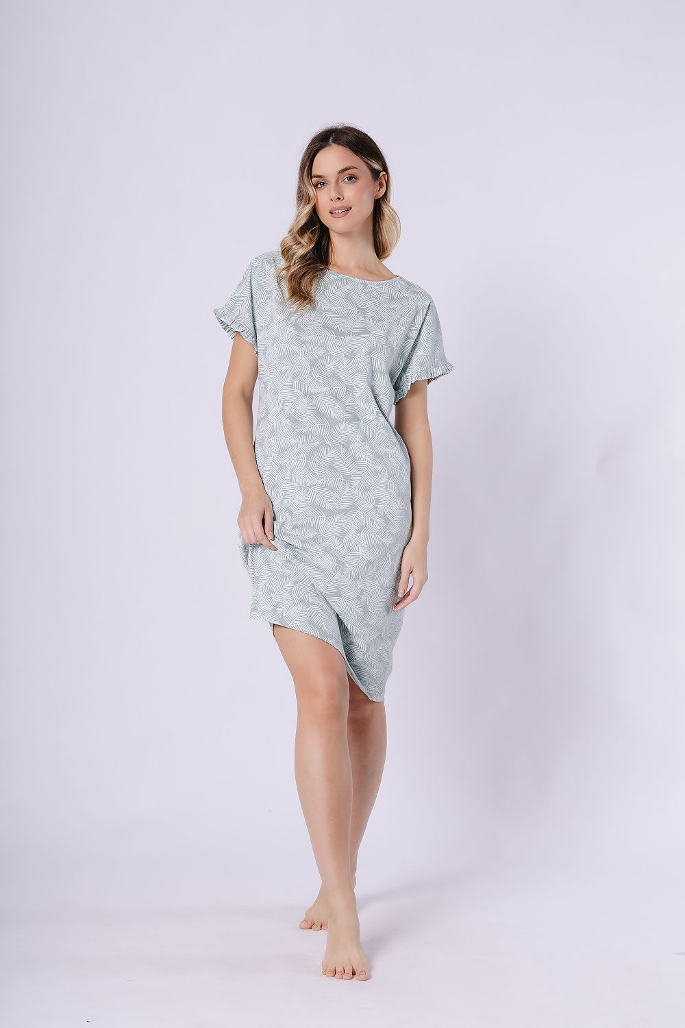  Koszulka nocna Koszula Nocna Model Elif 1728 Groszek - M-Max 