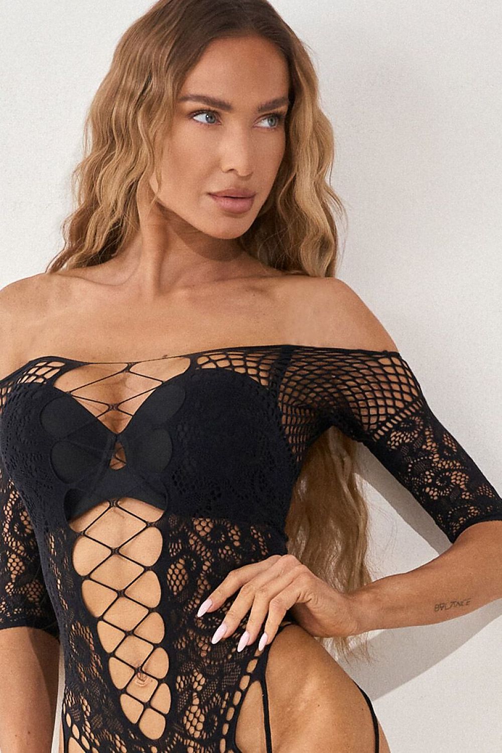   Bodystocking Model Woman Cat 204919 Black - Pure Sin 