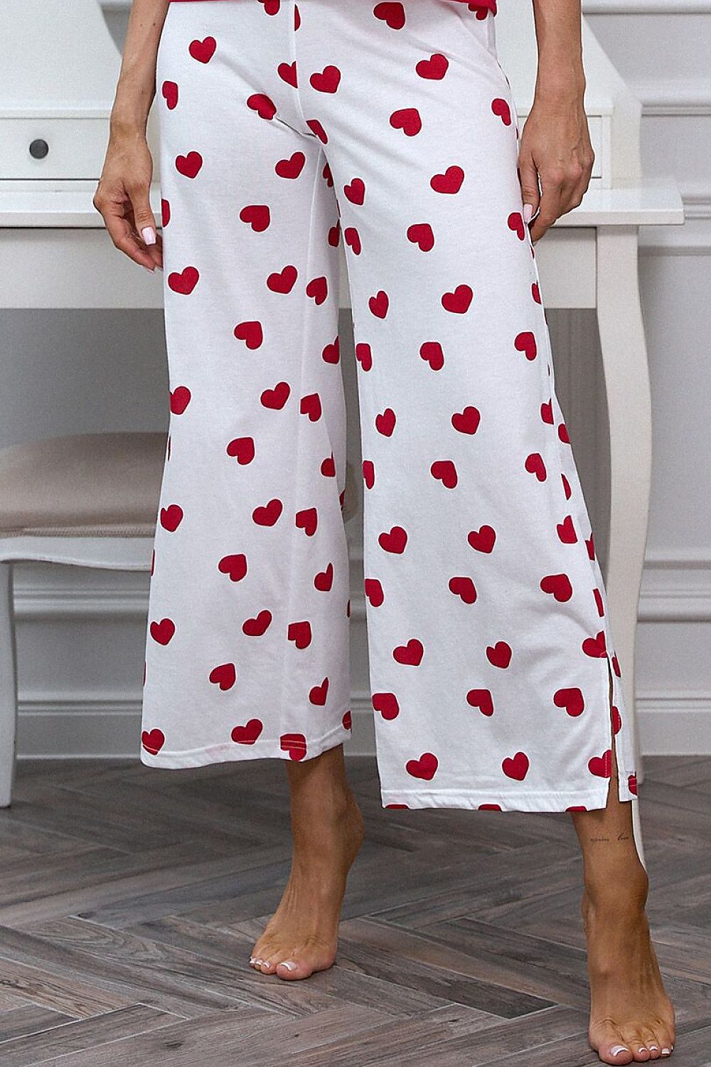  Piżama Damska Model Valentine 223590 Red/White - Pure Sin 