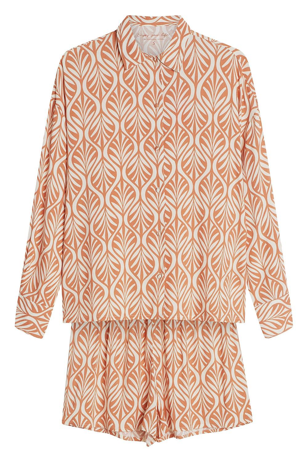  Piżama Damska Model Denise 43664 Brzoskwinia/Orange - Henderson 