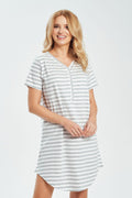 Koszulka nocna Koszula Nocna Model Isabella 3518 Grey - Taro 