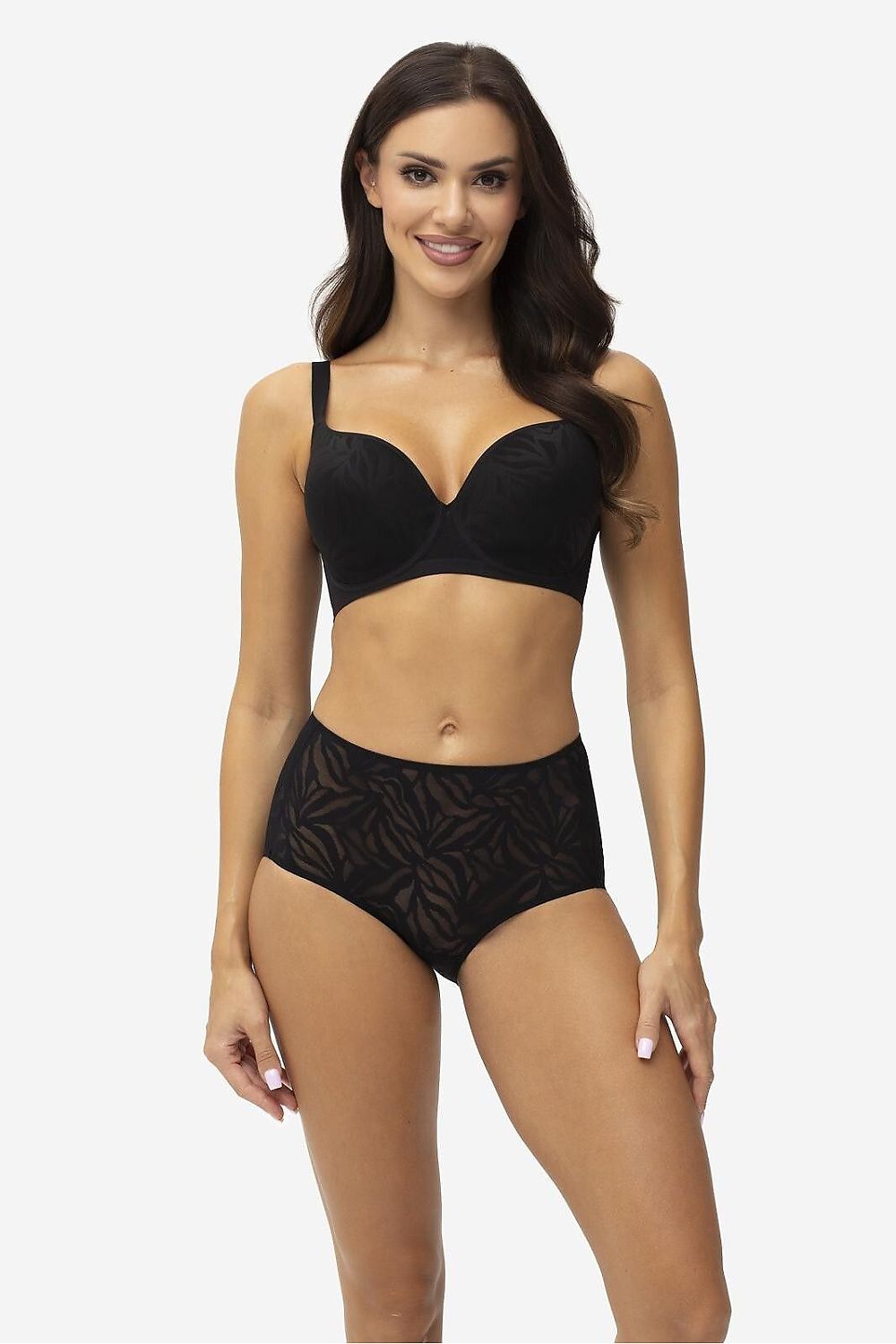  Biustonosz push up Biustonosz Usztywniany Model Fuller Black - Gatta 
