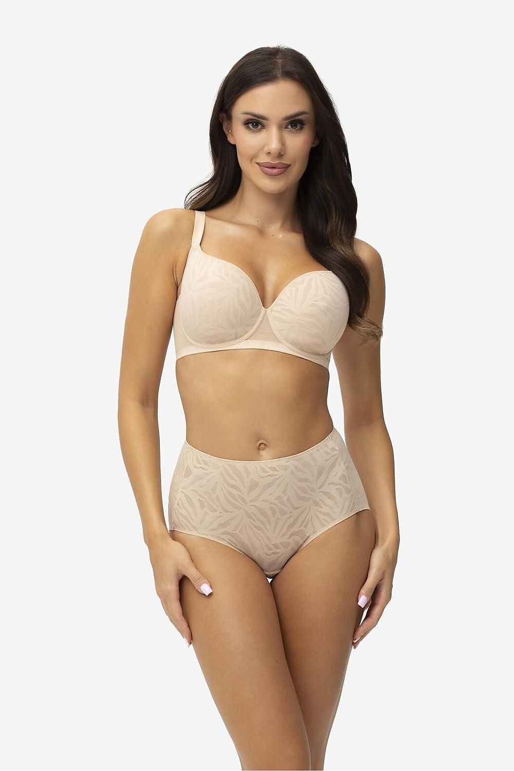  Biustonosz push up Biustonosz Usztywniany Model Fuller Beige - Gatta 