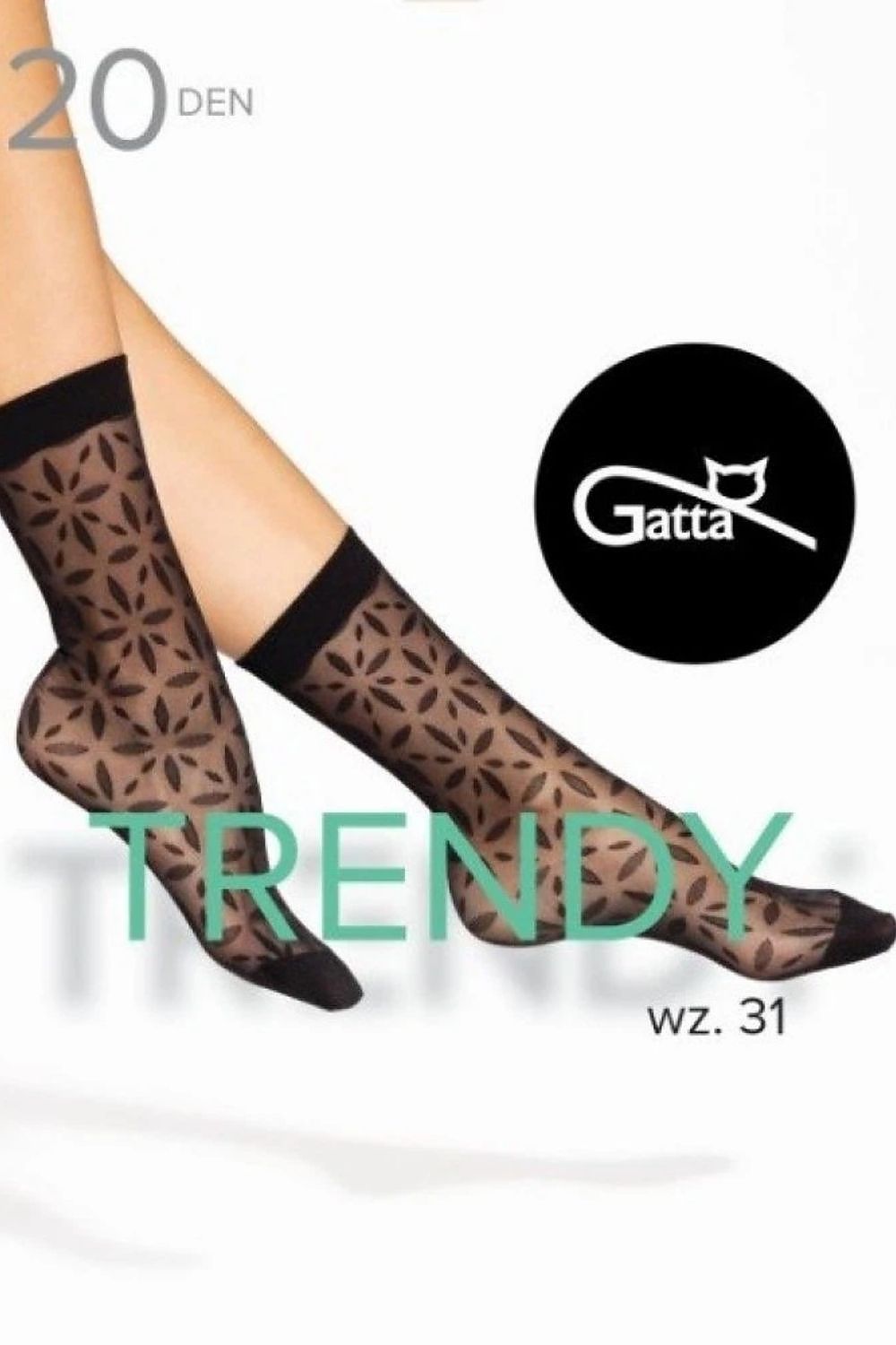   Skarpety Model Trendy Line 31 Nero - Gatta 