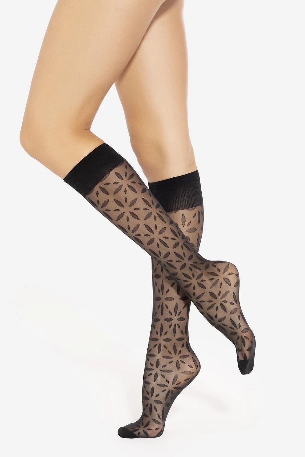   Podkolanówki Model Trendy Line 31 Nero - Gatta 