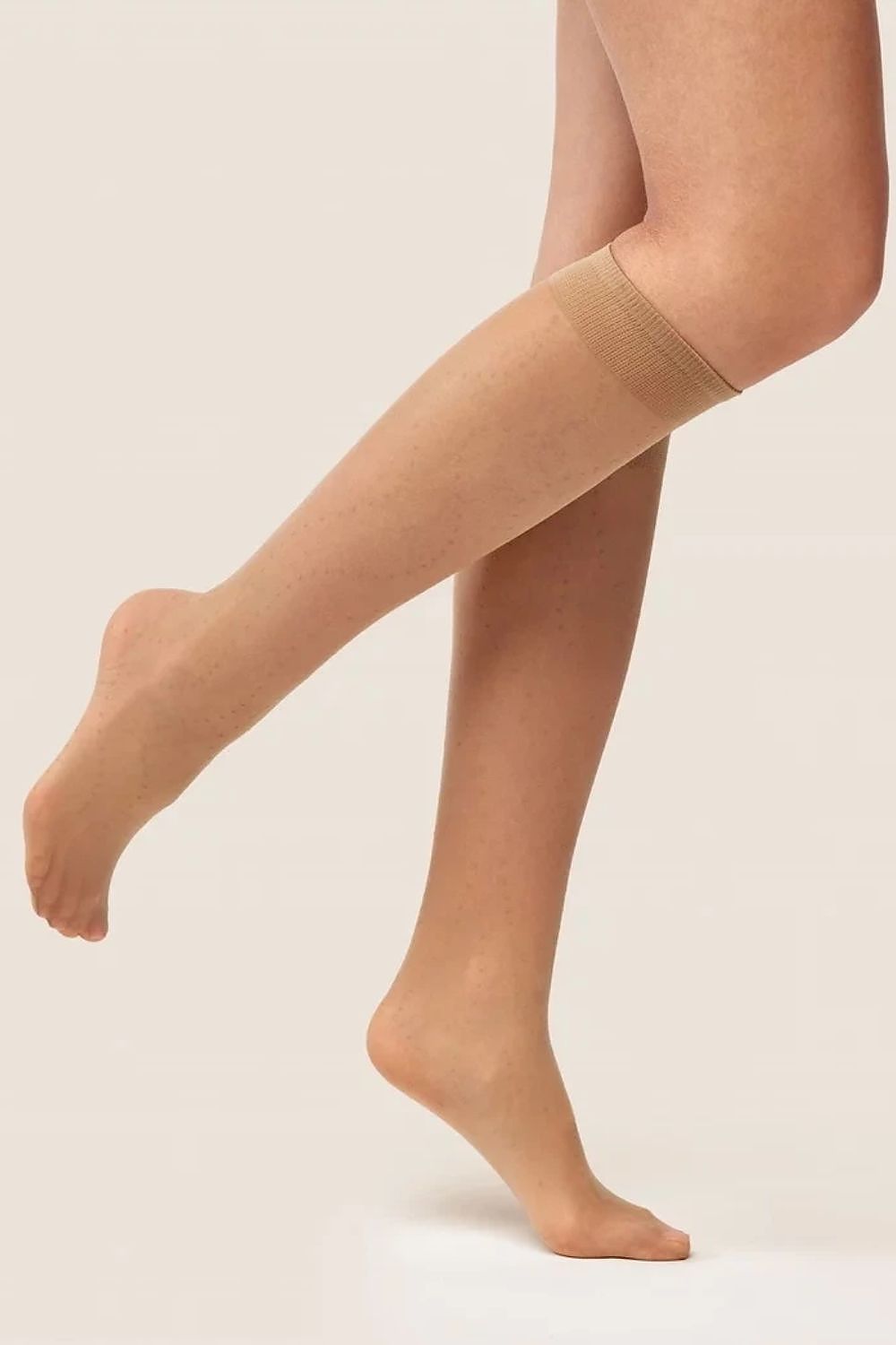   Podkolanówki Model Agna 1247 Beige - Gabriella 