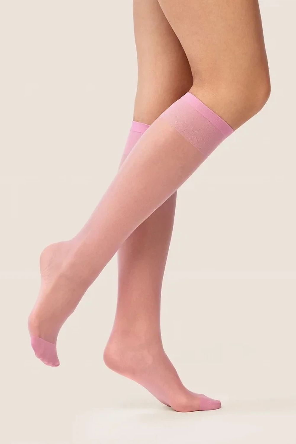  Podkolanówki Model 500 Bezuciskowe 15 Rose - Gabriella 