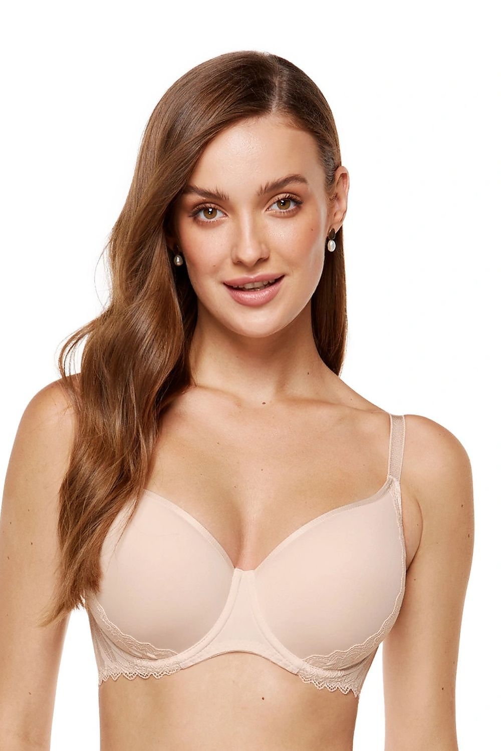  Biustonosz push up Biustonosz Usztywniany Model Eclipse Full Cup B5 Beige - Gorteks 
