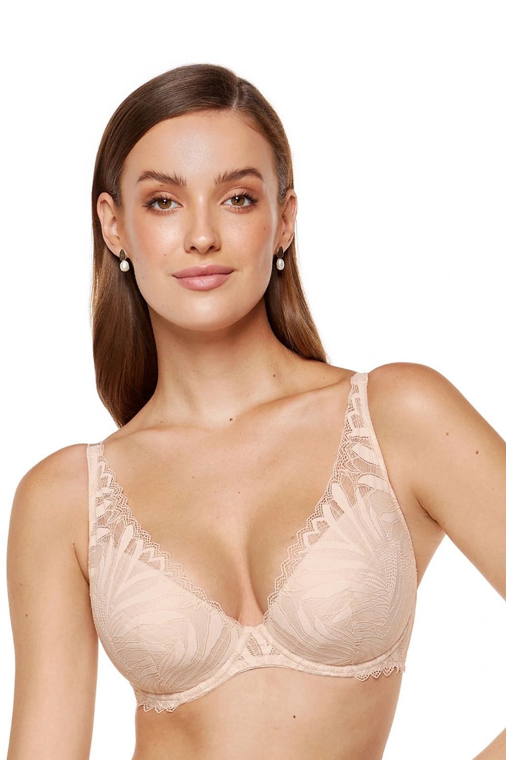  Biustonosz push up Biustonosz Push-up Model Eclipse B1 Beige - Gorteks 