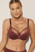  Biustonosz Soft Biustonosz Semi-soft Model Sophie BC-676 198673 Brown - Kinga 