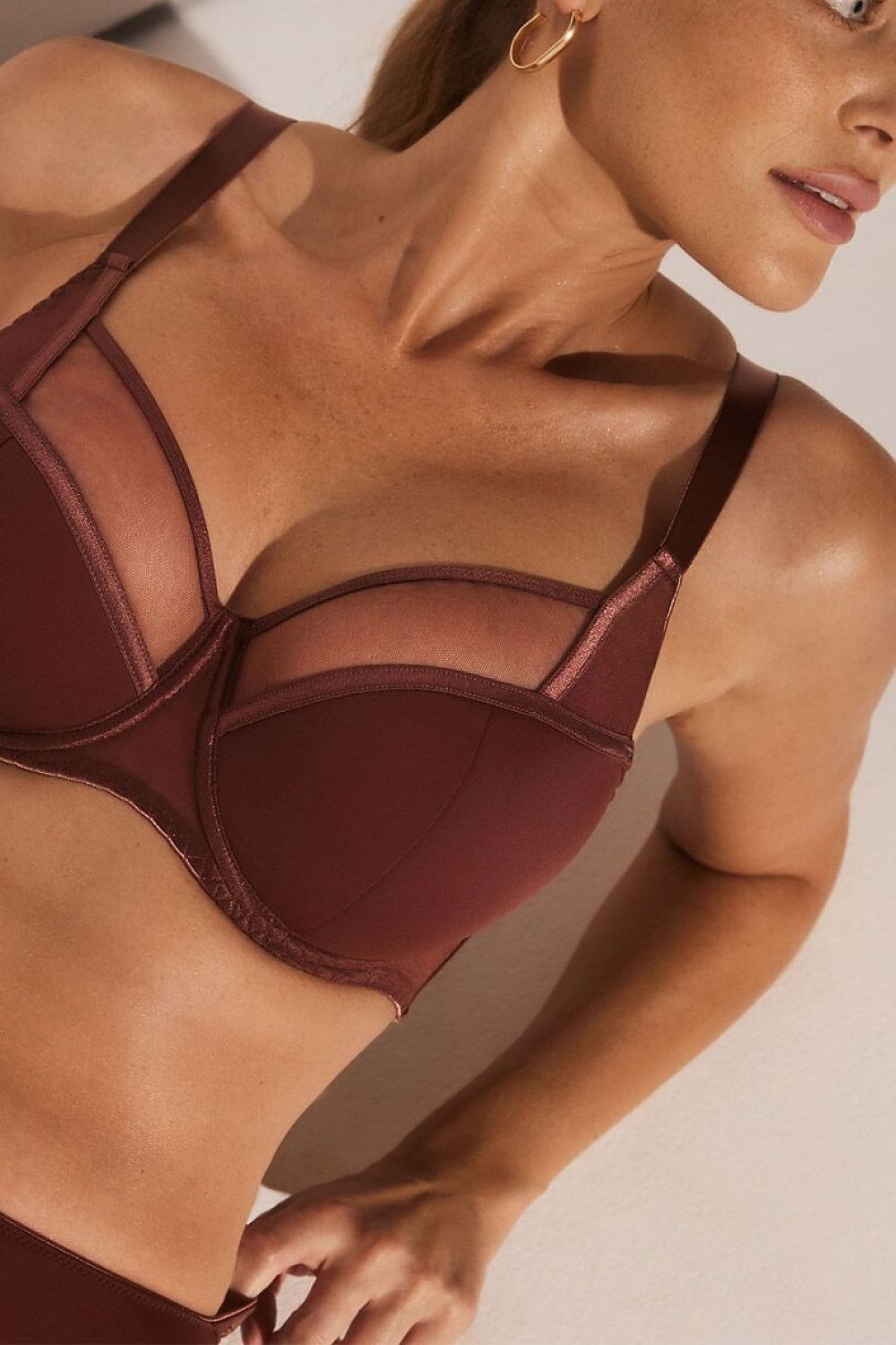  Biustonosz Soft Biustonosz Semi-soft Model Sophie BC-676 198673 Brown - Kinga 