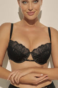  Biustonosz push up Biustonosz Push-up Model Luna PU-1131 191878 Black - Kinga 