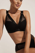  Biustonosz Soft Model Lara WB-748 181228 Black - Kinga 