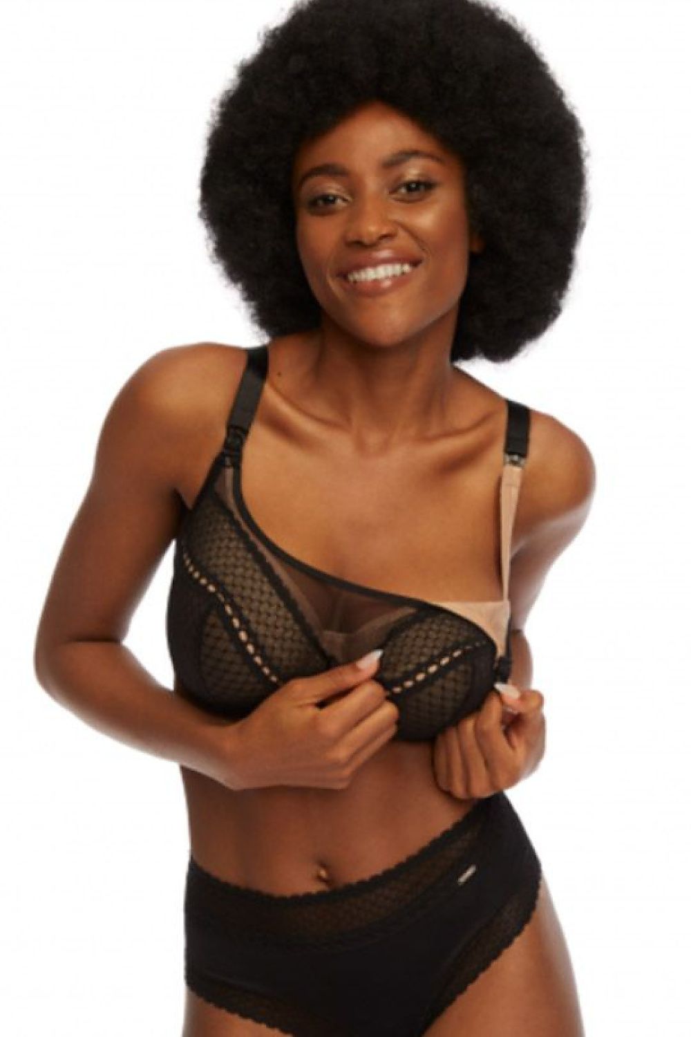  Biustonosz do karmienia Model Grace BM-929 168536 Black - Kinga 