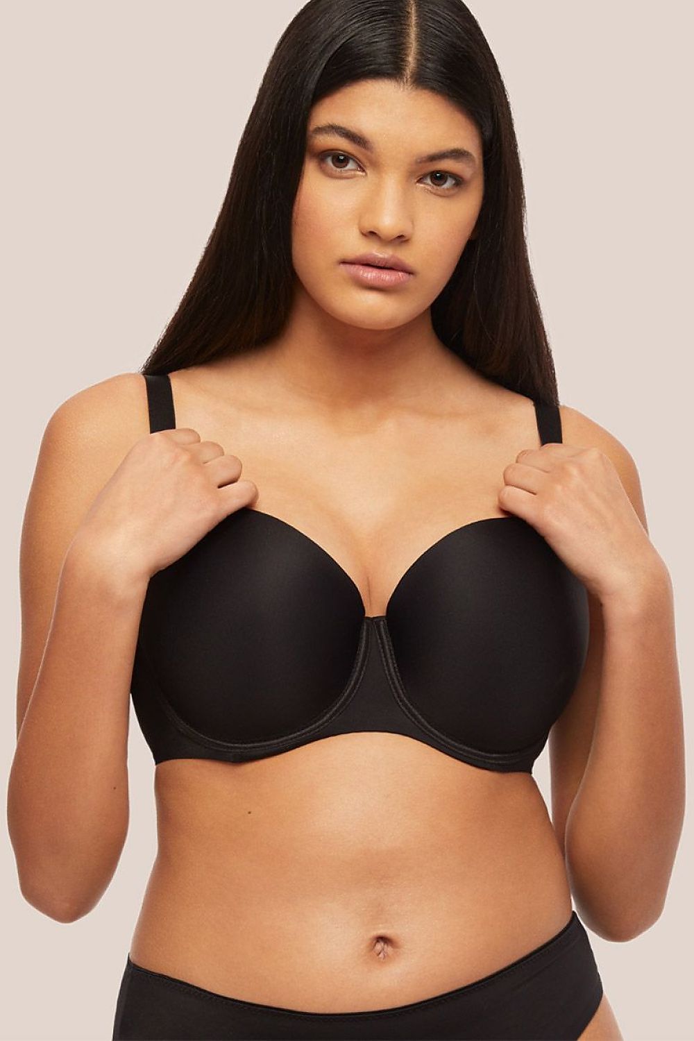  Biustonosz push up Biustonosz Usztywniany Model Heidi BC-861 168519 Black - Kinga 