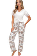  Piżama Damska Model Elizabeth Long 236914 Ecru/Beige/Grey - Donna 