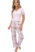  Piżama Damska Model Gabriela Long 235747 Powder Pink - Donna 