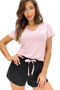  Piżama Damska Model Pati Shirt 232960 Black/Pink - Donna 