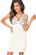  Koszulka nocna Koszula Nocna Model Angela II 228223 Ecru/Blue - Donna 