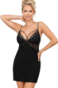   Koszula Nocna Model Janette 192108 Black - Donna 