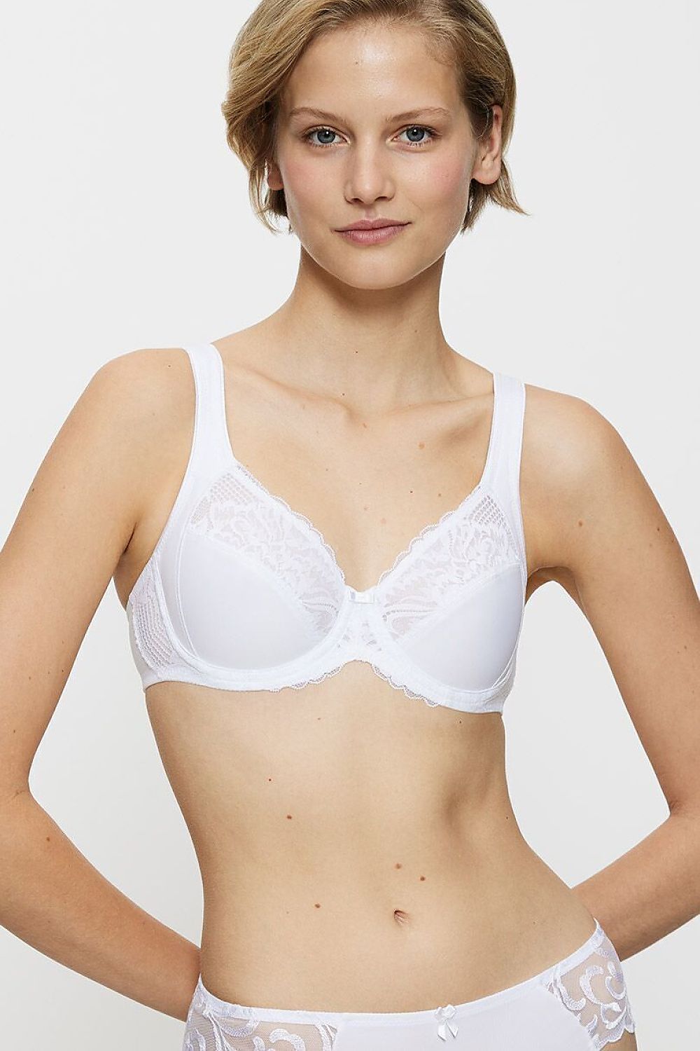  Biustonosz Soft Model Modern Lace+Cotton W02 10213069-0003 237496 White - Triumph 