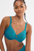  Biustonosz push up Biustonosz minimizer Model Signature Sheer W01 EX 10215906-1802 231118 Morski - Triumph 