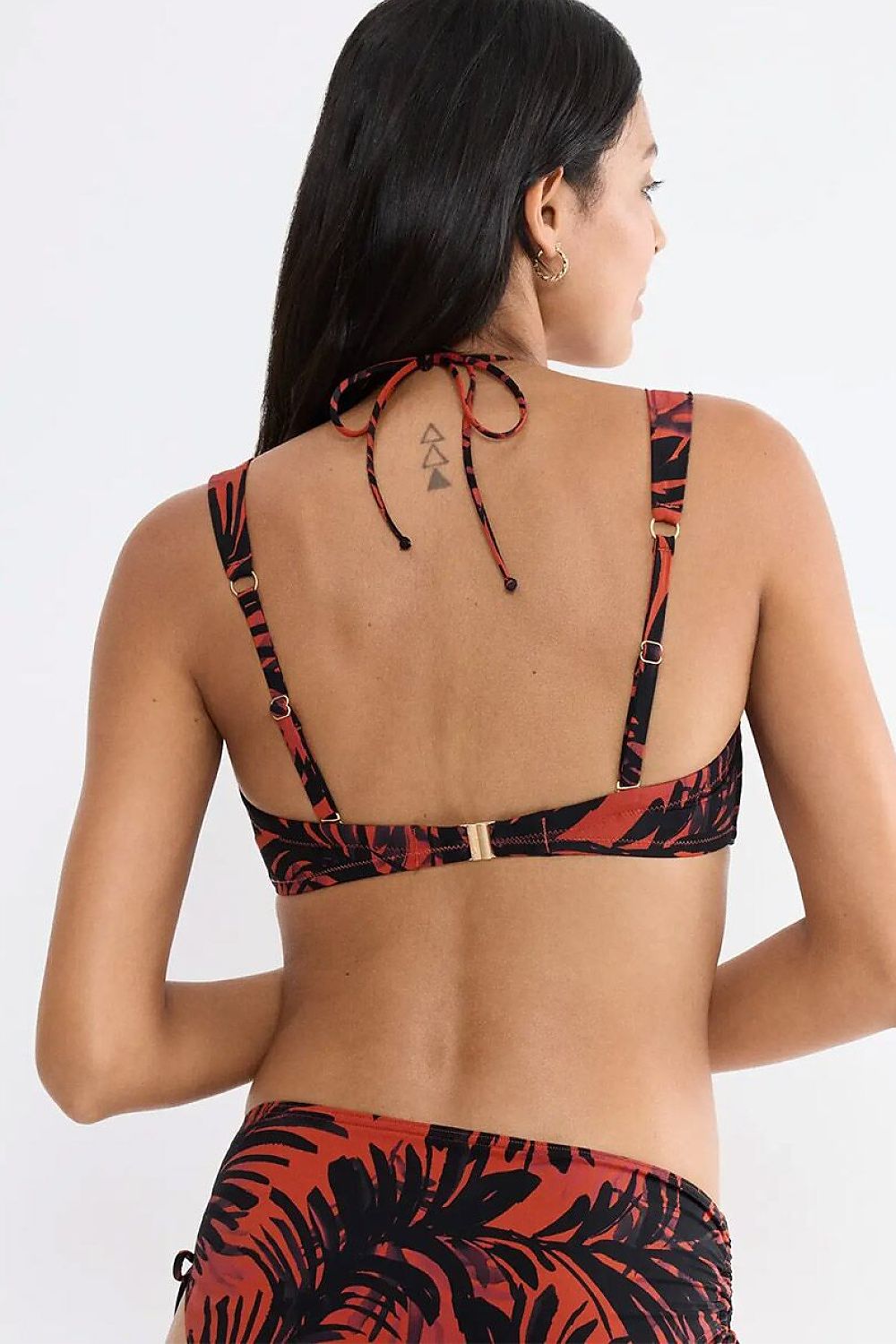  Kostium dwuczęściowy Biustonosz Kąpielowy Model Bikini top Summer Palm 10226606-M004 232504 Brown/Black - Triumph 