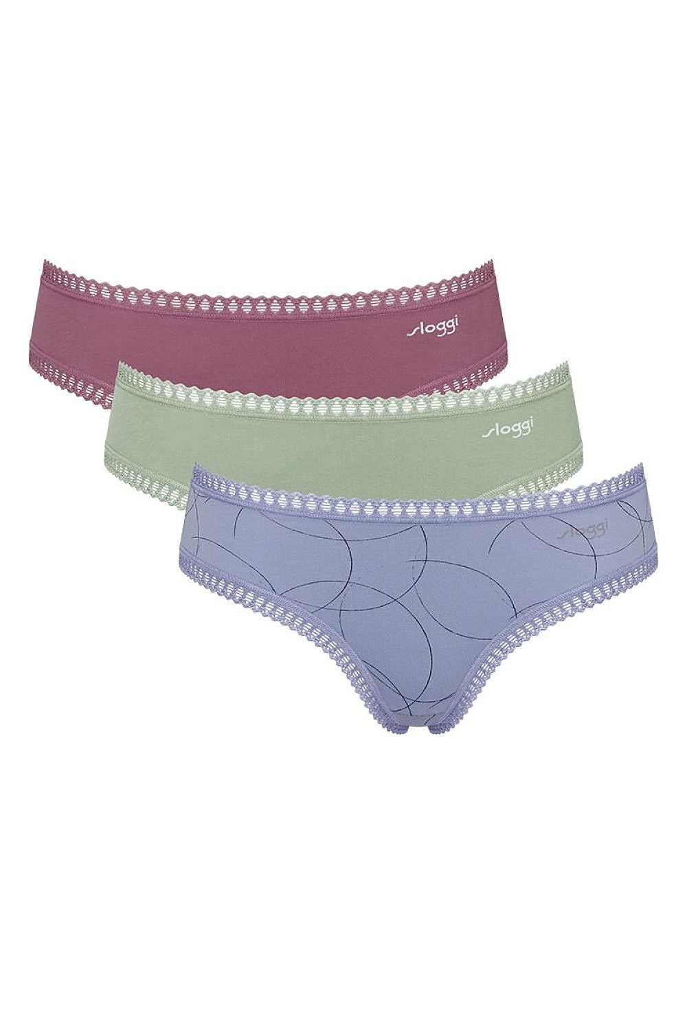  Figi Komplet Model Go Crush Hipster 10219671-V008 3pack 211966 Multicolor - Sloggi 