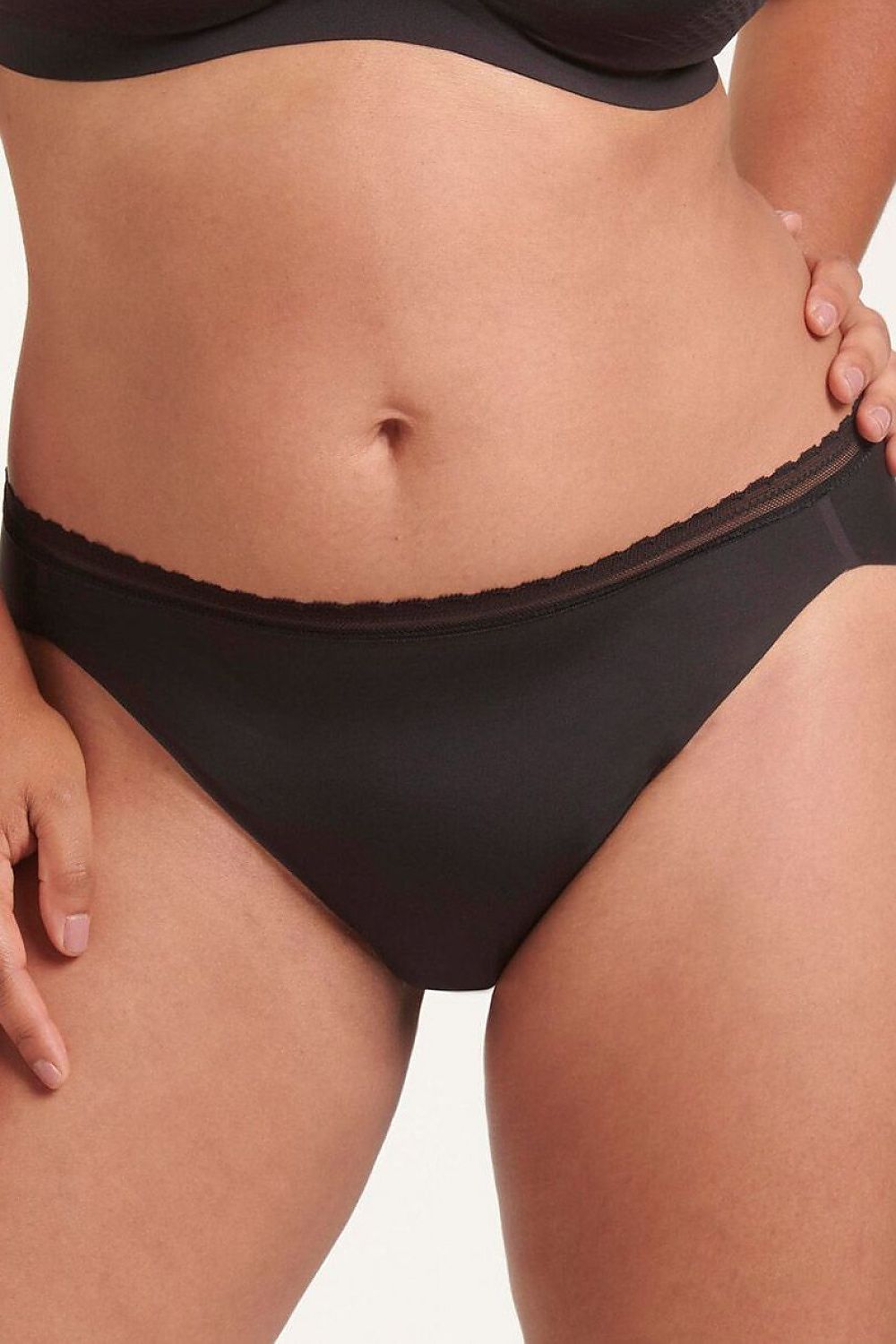  Figi Model Body Adapt Twist High leg 10214616 172576 Black - Sloggi 