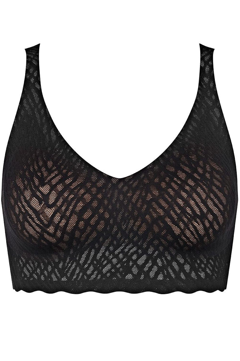  Biustonosz Soft bralette Model ZERO Feel Bliss 10219598-0004 224460 Black - Sloggi 
