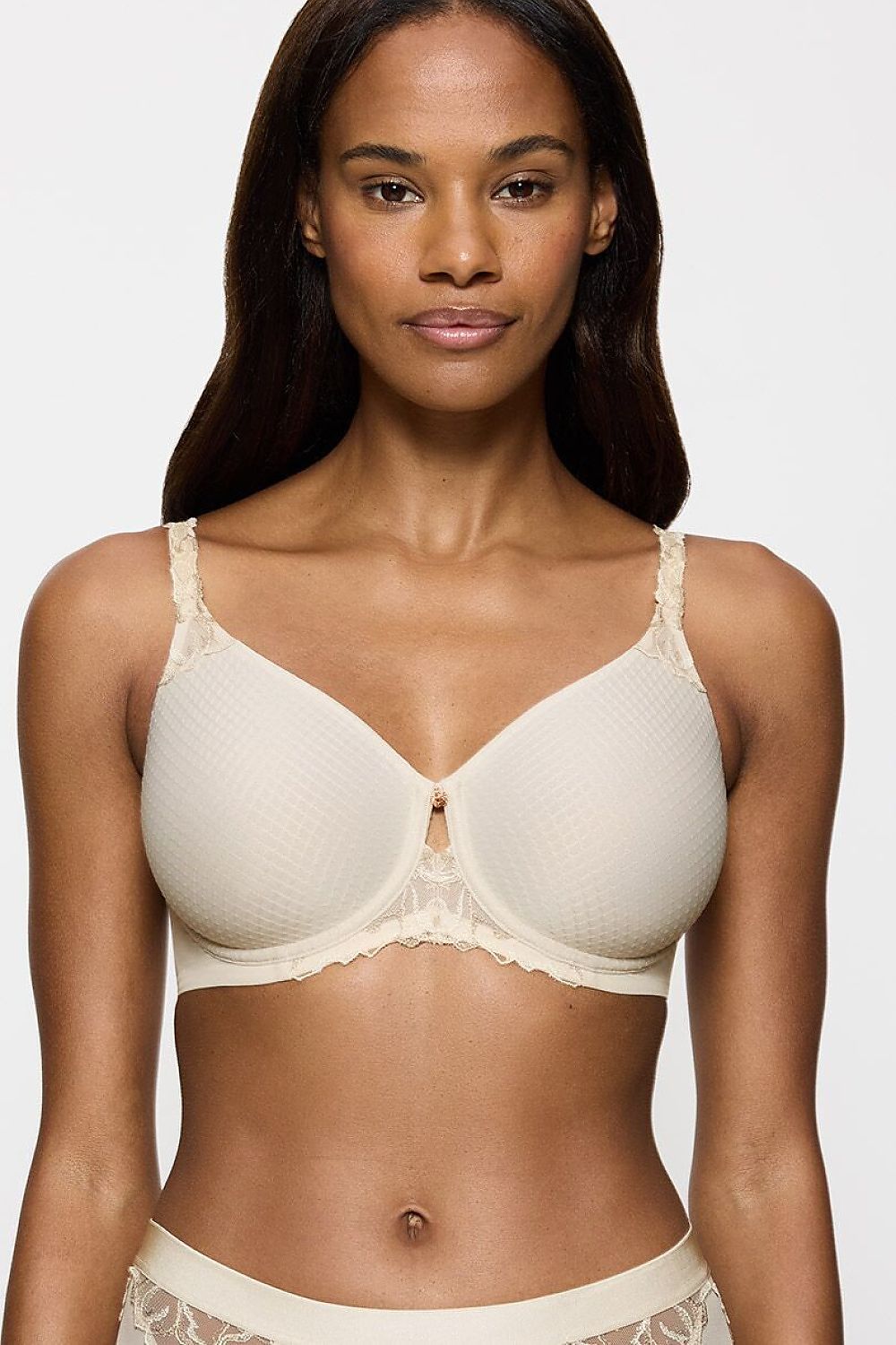  Biustonosz push up Biustonosz minimizer Model Wild Azalea Florale W01 10219852-00RB 205726 Cream - Triumph 