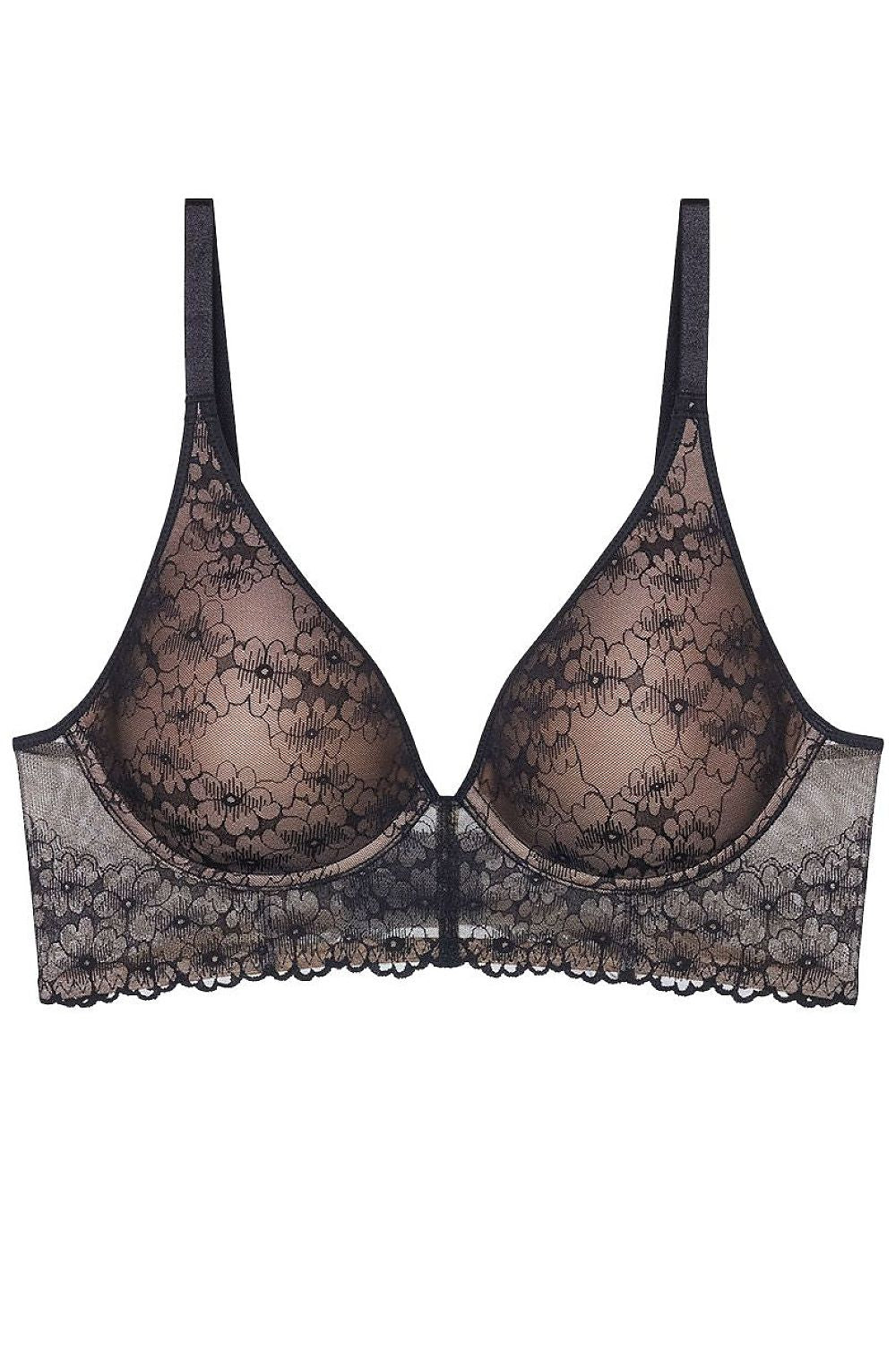  Biustonosz push up Biustonosz Usztywniany Model Bright Spotlight 10216463 182093 Black - Triumph 