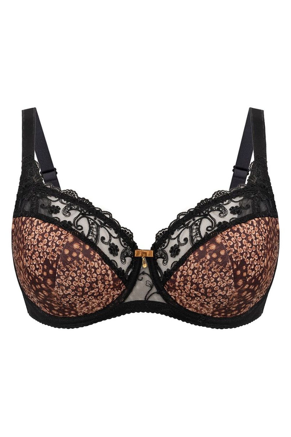 Biustonosz Soft Biustonosz Semi-Soft Model VB-473 Cynamon/Black - Vena 
