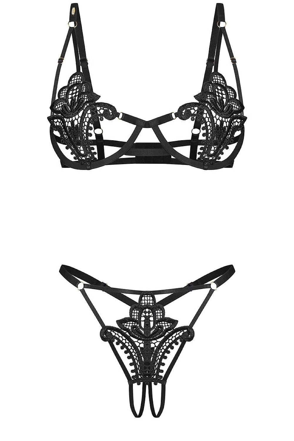   komplet Model Luise Sublim 236236 Black - Obsessive 