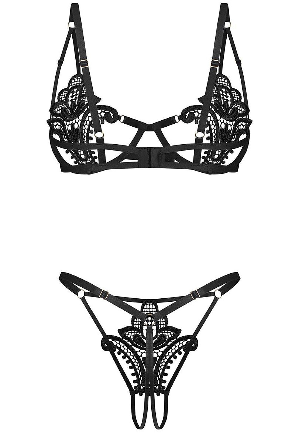   komplet Model Luise Sublim 236236 Black - Obsessive 