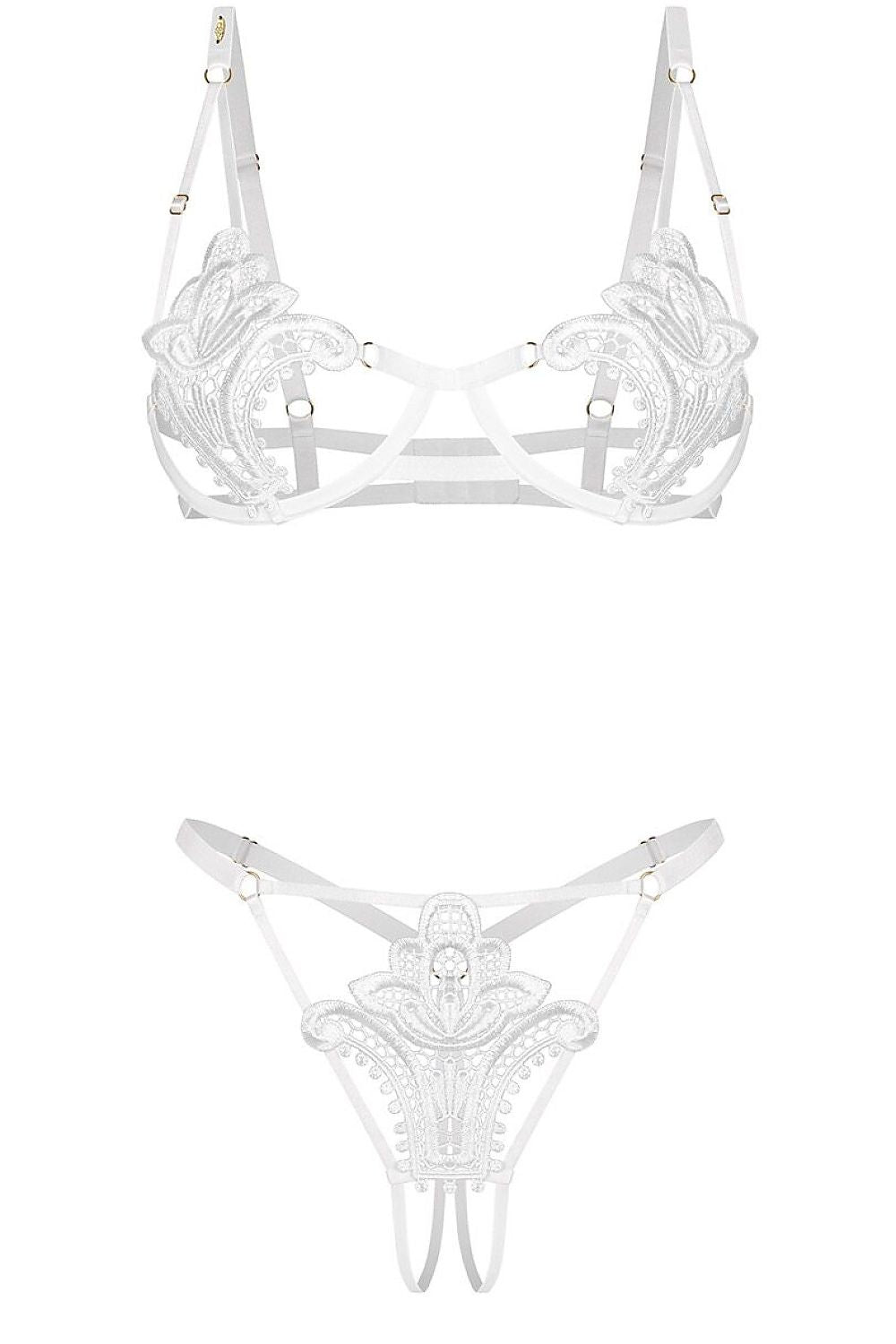   Komplet Model Luise Sublim 236233 White - Obsessive 