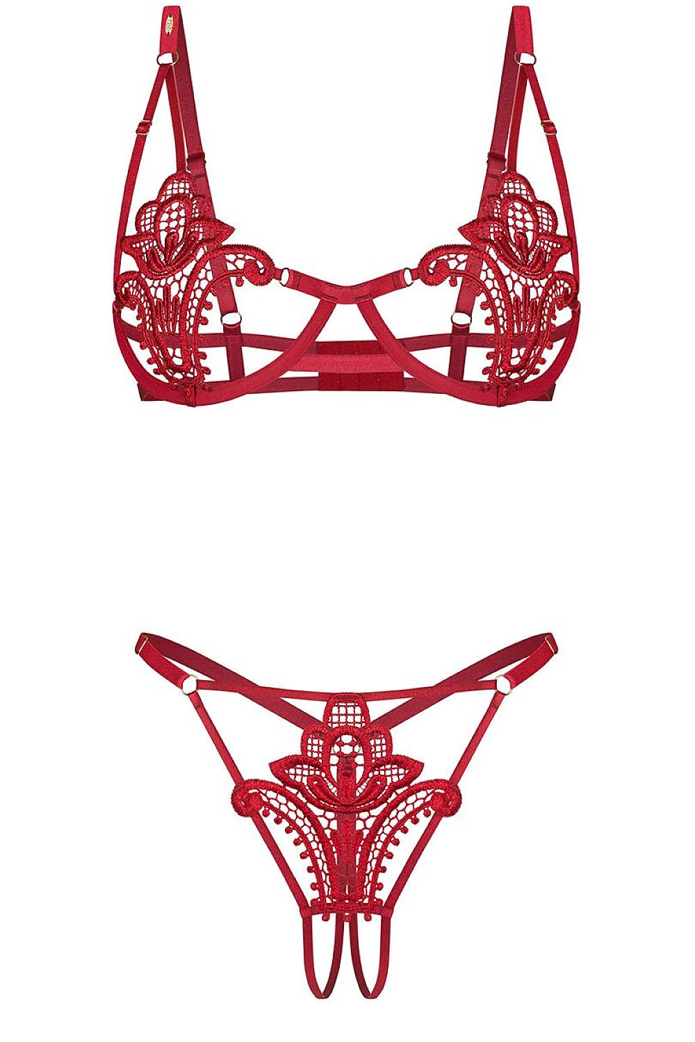   Komplet Model Luise Sublim 236230 Red - Obsessive 