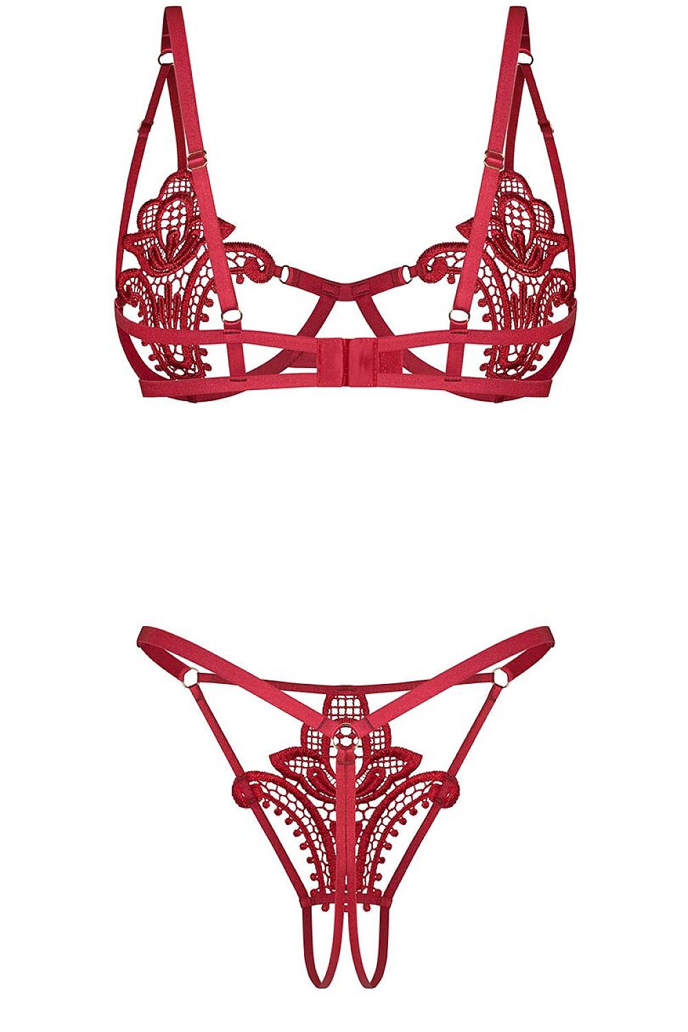   Komplet Model Luise Sublim 236230 Red - Obsessive 