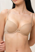  Biustonosz push up Biustonosz Push-up Model Lovely Micro WHUM 10186624 174917 Beige - Triumph 