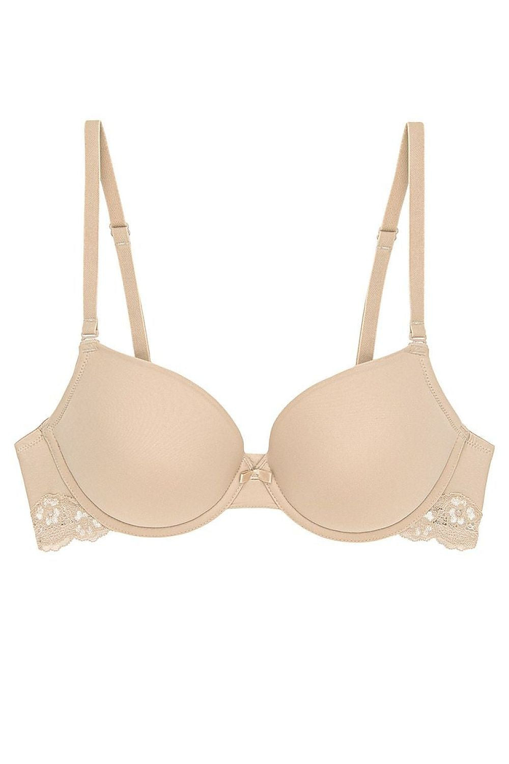  Biustonosz push up Biustonosz Push-up Model Lovely Micro WHUM 10186624 174917 Beige - Triumph 
