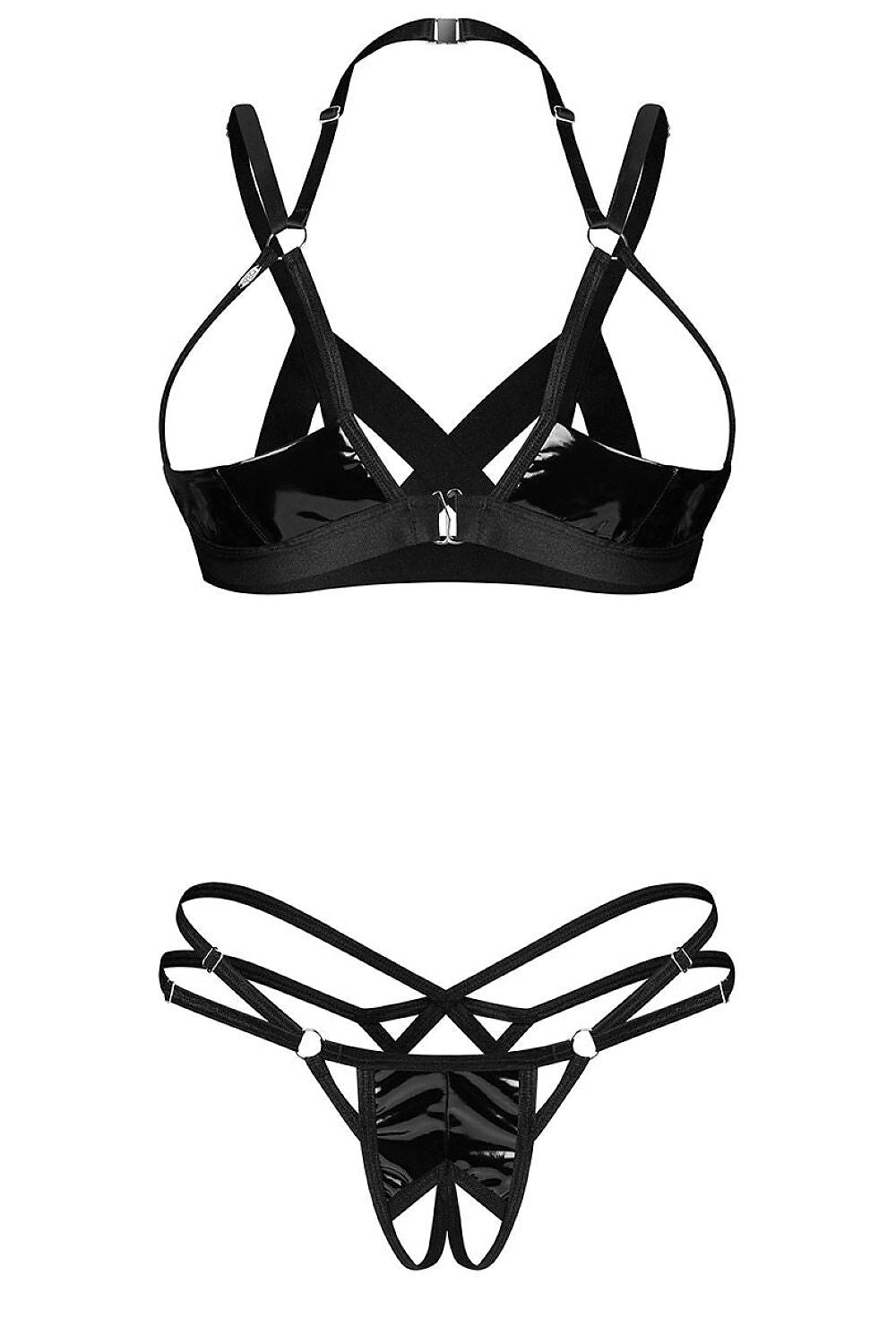   Komplet Model Keira Lise Otwarty 216648 Black - Obsessive 